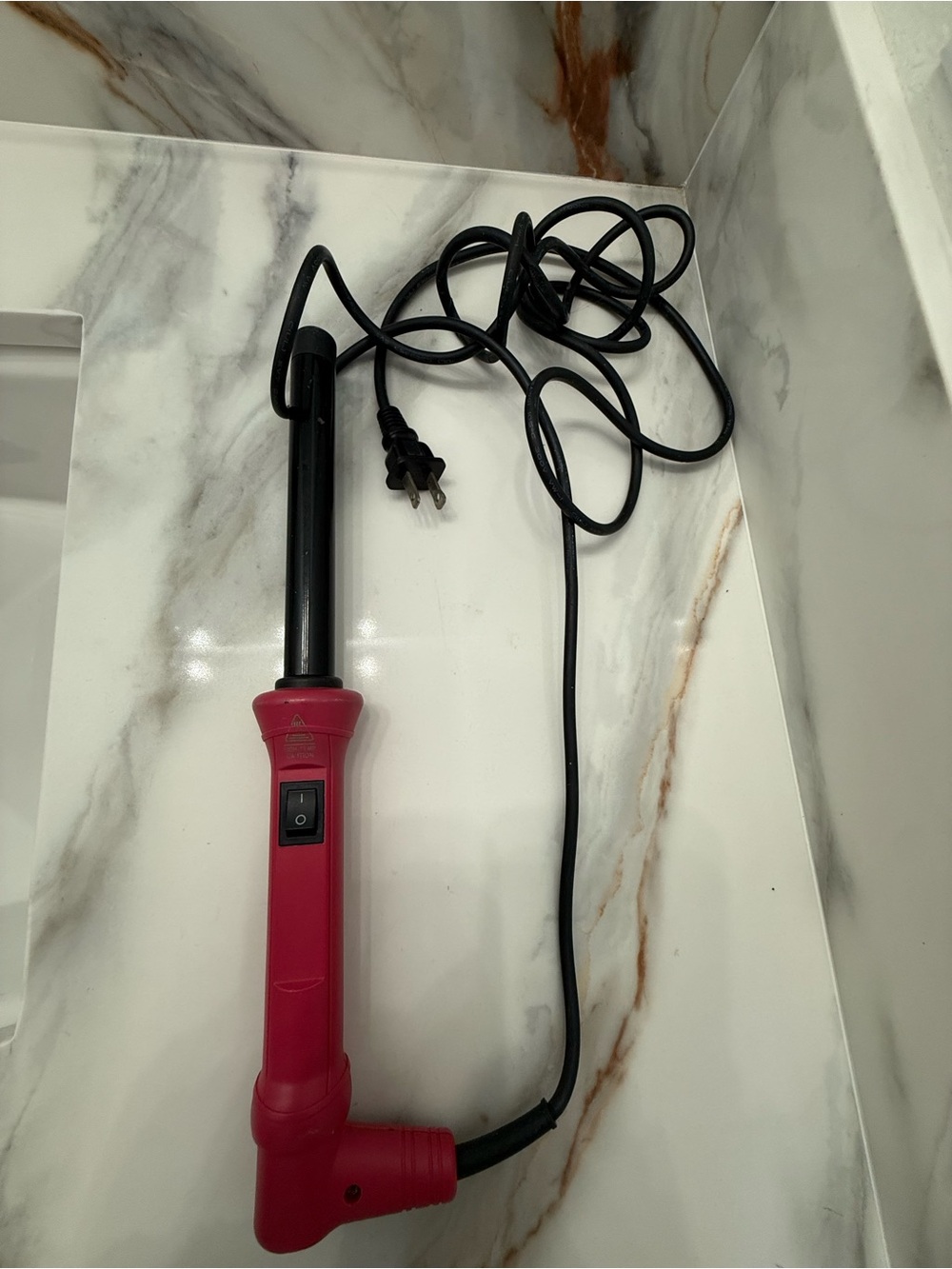 Pink Barrel Curling Wand - Black Barrel